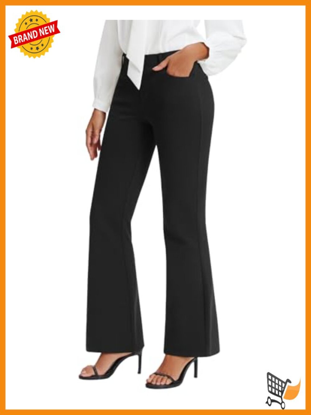 Women's 30 Inch Bootcut Work Pants Stretch Business Casual Office Slacks